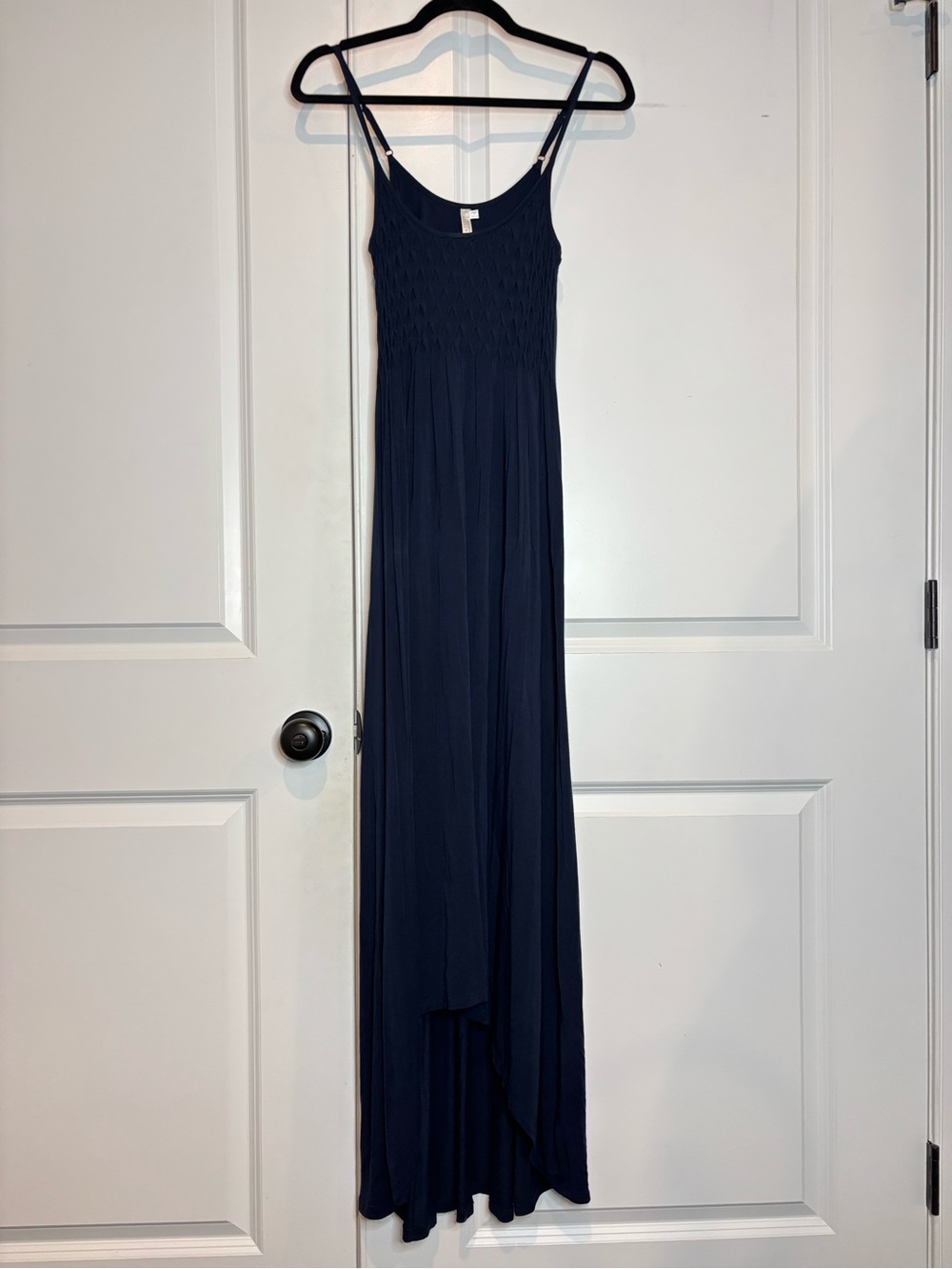Seafolly Navy Blue Cami High Low Maxi Dress XS